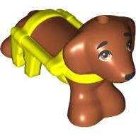 Lego pes, tmavě oranžová (6416764, 6510642)